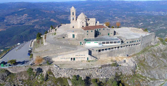 Vista aérea do Santuário de Nossa Senhora da Graça em Mondim de Basto