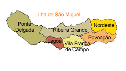 mapa do Ilha de So Miguel