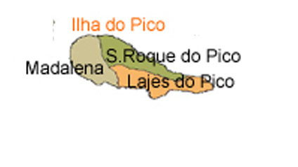 mapa do Ilha do Pico
