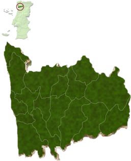 Mapa Político de Portugal: Zona Norte