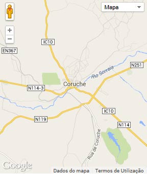 Mapa do município de Coruche