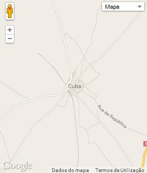 Mapa do município de Cuba
