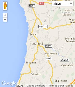 Mapa do município de Lourinhã