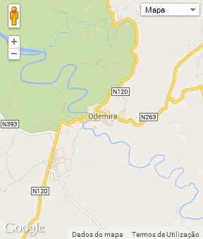 Mapa do município de Odemira