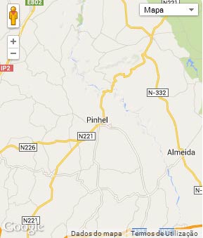 Mapa do município de Pinhel