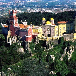 miniatura de Vista aerea do Palácio da Pena